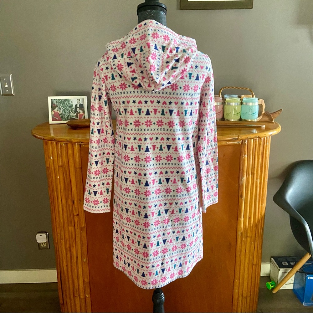 Cat & Jack Christmas Hoodie Fleece Nightgown - Picture 9 of 12